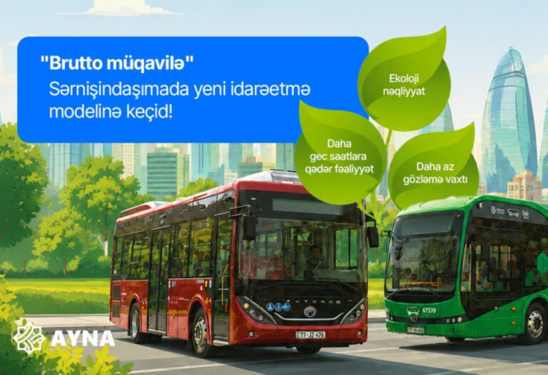 İctimai nəqliyyat sistemində yeni mərhələ: “brutto” müqavilə sisteminin tətbiqinə başlanılıb